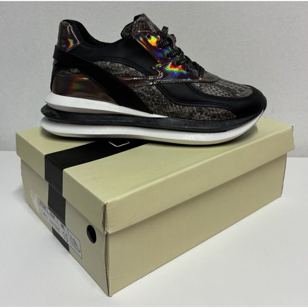 UNILADY / Franky-2 / Reflective / Snakeskin/  Sneakers Size US 10 - Picture 6 of 7